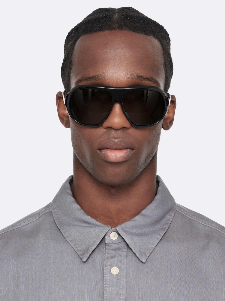 AllSaints Grey Bond Long Sleeve Shirt - Image 2 of 7 AllSaints Grey Bond Long Sleeve Shirt - Image 2 of 7