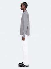 AllSaints Grey Bond Long Sleeve Shirt - Image 7 of 7