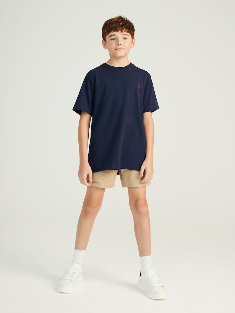 Polo Ralph Lauren Navy Boys Jersey Crewneck T-Shirt - Image 1 of 3
