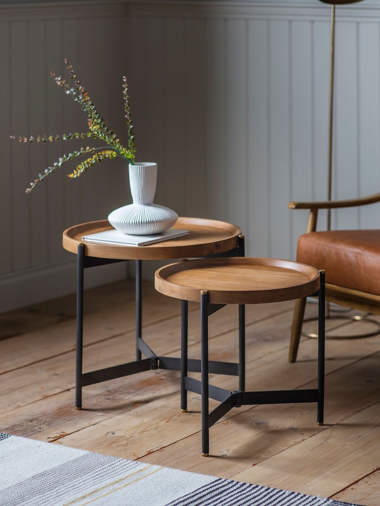 Gallery Home Black Nest of Tables - Image 1 of 3
