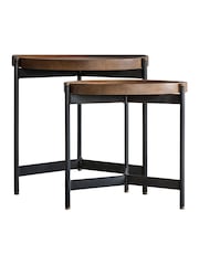 Gallery Home Black Nest of Tables - Image 3 of 3
