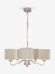 Brushed Chrome Burford 5 Light Height Adjustable Ceiling Light - Image 6 of 6