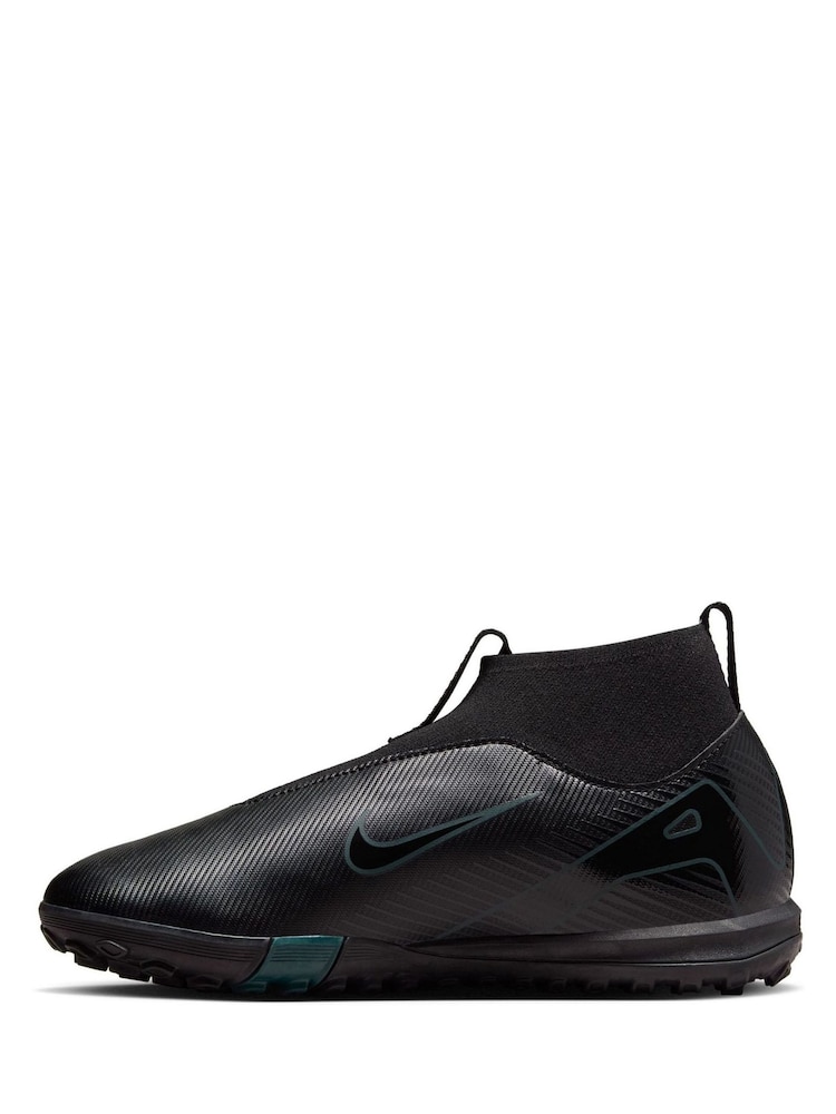 Nike Black/Green Kids Mercurial Zoom Superfly 10 Academy Turf Football Boots - Image 2 of 8