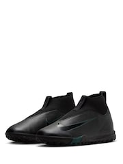Nike Black/Green Kids Mercurial Zoom Superfly 10 Academy Turf Football Boots - Image 3 of 8