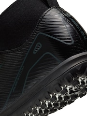 Nike Black/Green Kids Mercurial Zoom Superfly 10 Academy Turf Football Boots - Image 8 of 8