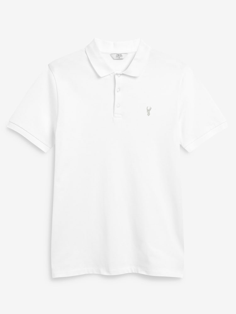 Blanco - Corte slim - Polo de manga corta de piqué - Imagen 5 de 5 Blanco - Corte slim - Polo de manga corta de piqué - Imagen 5 de 5
