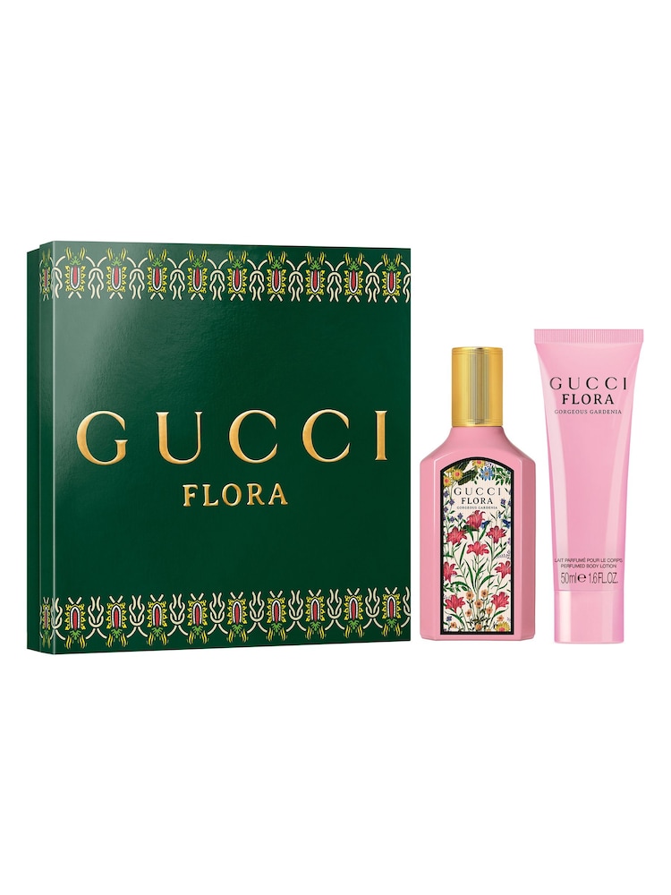 Gucci Flora Gorgeous Gardenia Eau de Parfum 50ml Gift Set - Image 1 of 2 Gucci Flora Gorgeous Gardenia Eau de Parfum 50ml Gift Set - Image 1 of 2