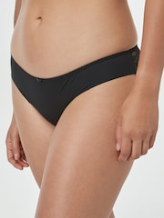Black Brazilian No VPL Lace Back Briefs 3 Pack - Image 2 of 5