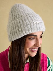 Joules Grey Beanie Hat - Image 1 of 6