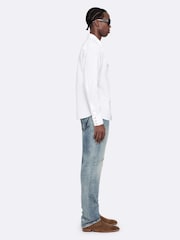 AllSaints White Kenil Long Sleeve Shirt - Image 3 of 8