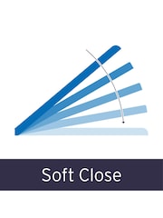 Showerdrape Grey Norfolk Soft Close Wooden Toilet Seat - Image 5 of 5