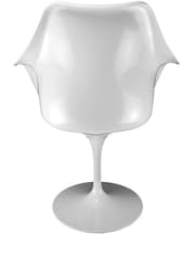 Fusion Living Dark Green Tulip Armchair with Bouclé Cushion - Image 5 of 5