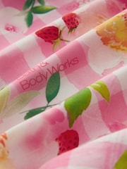 Bath & Body Works Pink Ginghan and Floral Print Woven Button Through Pyjamas - Image 7 of 7