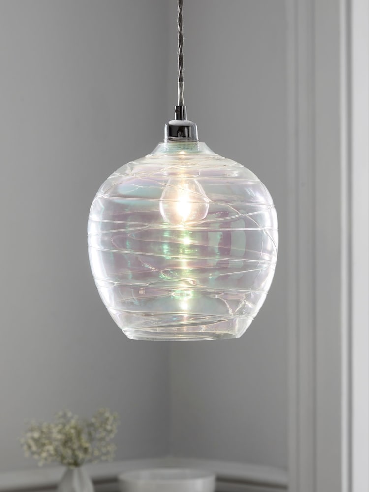 Iridescent Drizzle Easy Fit Pendant Lamp Shade - Image 1 of 5