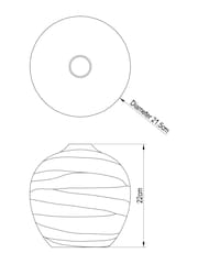 Iridescent Drizzle Easy Fit Pendant Lamp Shade - Image 5 of 5