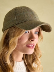 Joules Daley Green Check Cap - Image 1 of 7