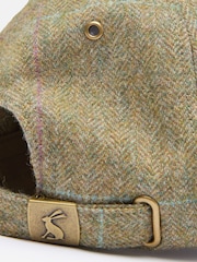 Joules Daley Green Check Cap - Image 6 of 7
