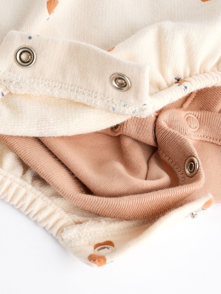 Cream Peach Dungarees And Bodysuit Baby Set (0mths-2yrs) - Image 9 of 9