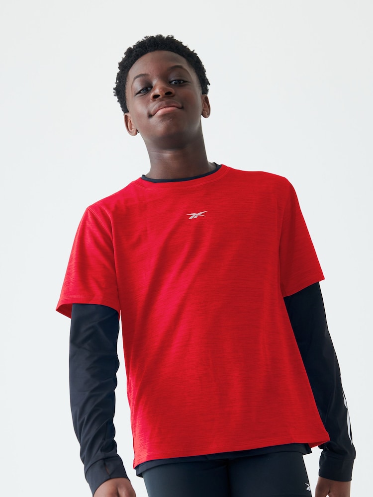 Reebok Reflective Print Sports T-Shirt - Image 1 of 7