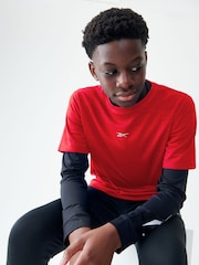 Reebok Reflective Print Sports T-Shirt - Image 3 of 7