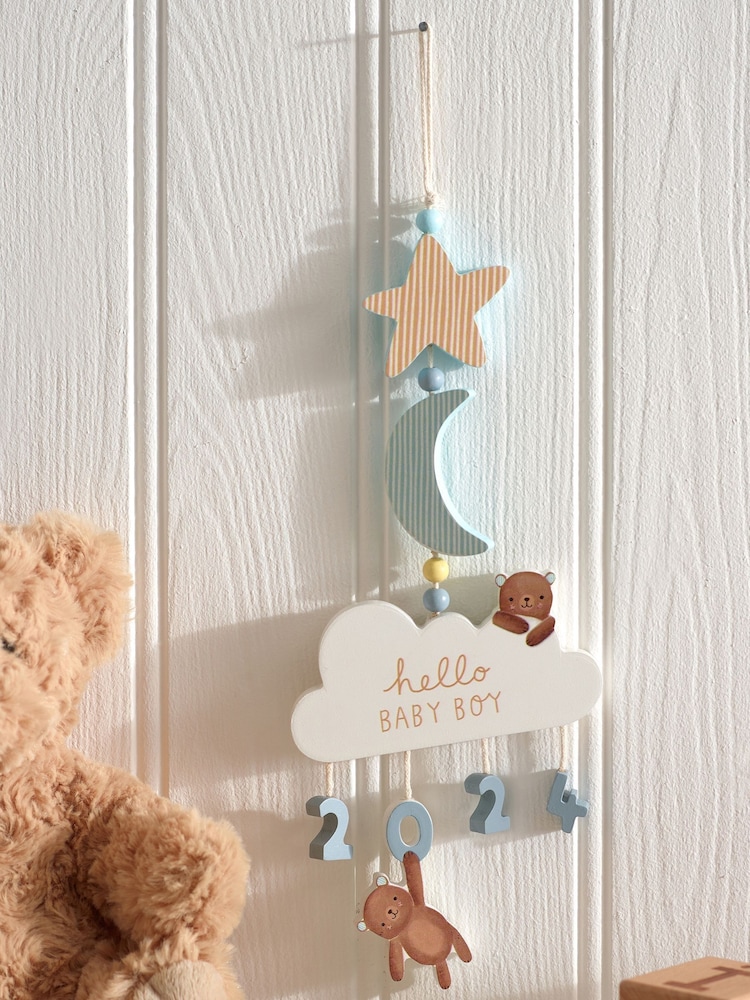 Blue Boy Born in 2024 Hanging Decoration - Image 1 of 3