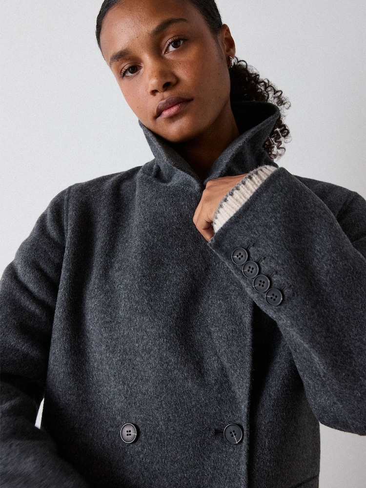 Whistles Relaxed Double Faced Coat - Attēls 2 no 4