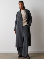 Whistles Relaxed Double Faced Coat - Attēls 3 no 4
