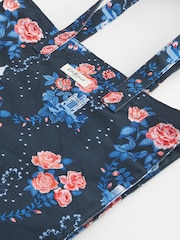 Cath Kidston Navy Floral Large Coated 100% Cotton Book Bag - Image 5 of 6
