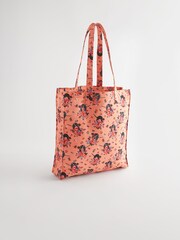 برتقالي - رسمة القطة الخائفة - حقيبة كتب كبيرة من نسيج قطن 100% من Cath Kidston - صورة 4 من 9