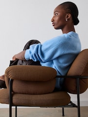 Whistles Wool Mix Curved Hem Knitted Jumper - Imaginea 1 din 4