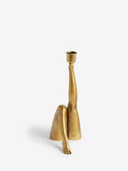 Rockett St George Gold Taper Candle Holder - Image 4 of 5
