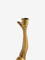 Rockett St George Gold Taper Candle Holder - Image 5 of 5