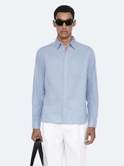 Көк - AllSaints Judd Long Sleeve Shirt - 8суретінің 1 суреті