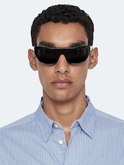 Көк - AllSaints Judd Long Sleeve Shirt - 8суретінің 2 суреті