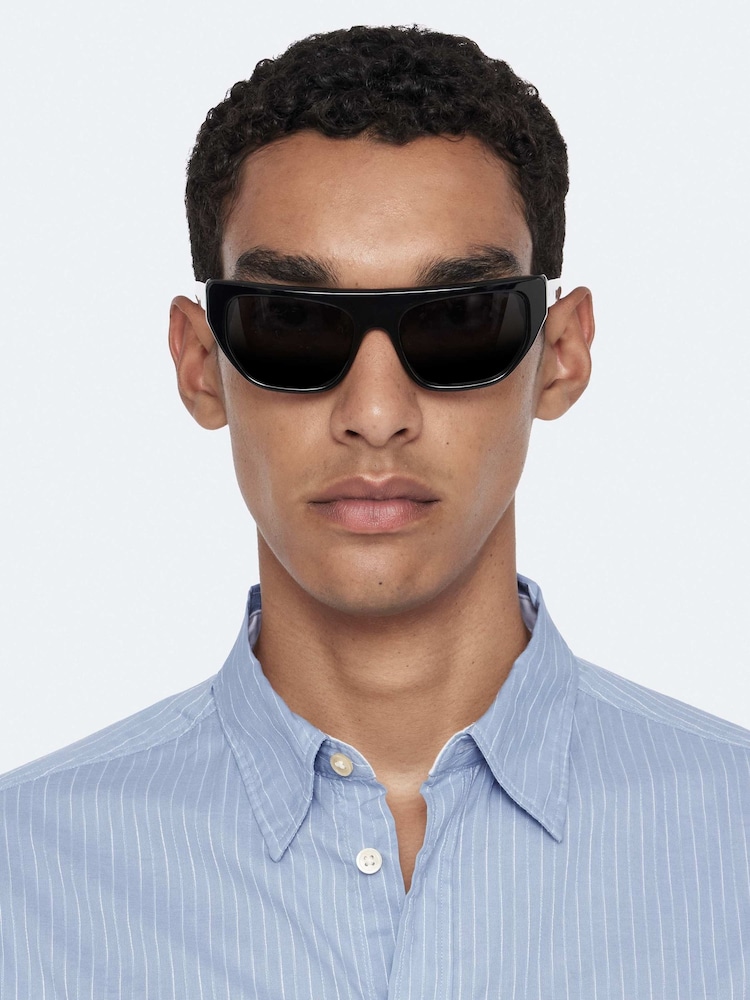 Көк - AllSaints Judd Long Sleeve Shirt - 8суретінің 2 суреті