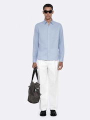 Көк - AllSaints Judd Long Sleeve Shirt - 8суретінің 3 суреті