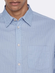 Көк - AllSaints Judd Long Sleeve Shirt - 8суретінің 4 суреті