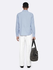 Көк - AllSaints Judd Long Sleeve Shirt - 8суретінің 6 суреті