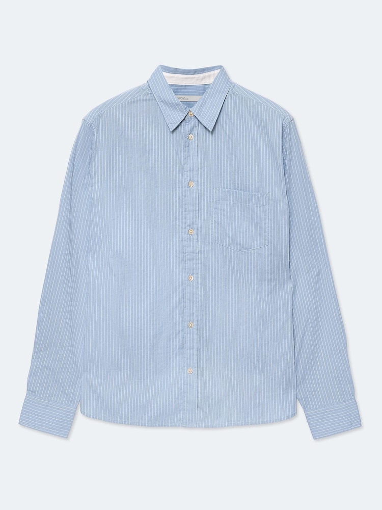 Көк - AllSaints Judd Long Sleeve Shirt - 8суретінің 8 суреті