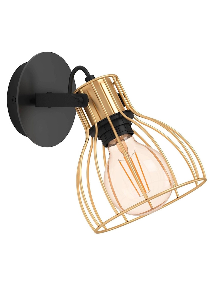 Eglo Black Sambatello IP20 Caged Wall - Image 2 of 3