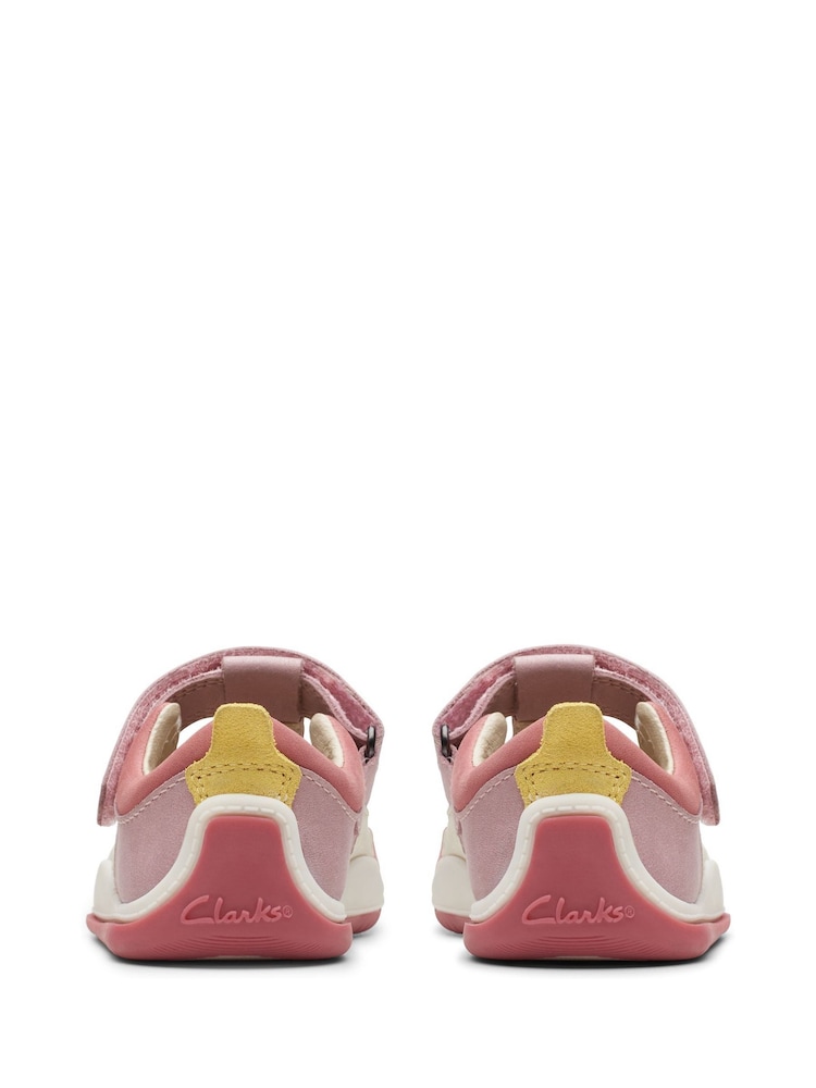 Clarks Pink Combi Noodle Sun T Sandals - Image 2 of 7