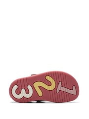 Clarks Pink Combi Noodle Sun T Sandals - Image 3 of 7