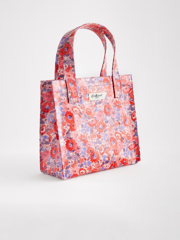 Cath Kidston Pink Ditsy Floral 100% Cotton Small Coated Bookbag - Image 1 of 5