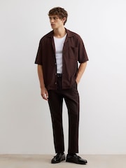 River Island Brown Slim Fit Stretch Chino Trousers - Image 1 of 4
