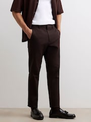 River Island Brown Slim Fit Stretch Chino Trousers - Image 3 of 4