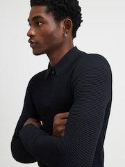 River Island Black Muscle Fit Polo Shirt - Image 3 of 4