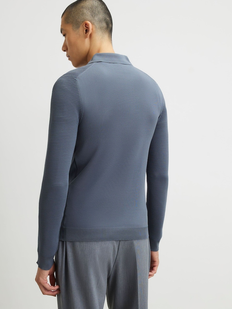 River Island Grey Muscle Fit Polo Shirt - Image 2 of 4