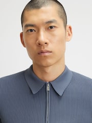 River Island Grey Muscle Fit Polo Shirt - Image 4 of 4