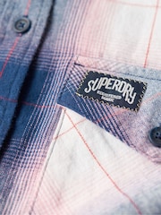 Pink - Superdry Lumberjack Kariertes Flanellhemd aus 100 % Baumwolle - Bild 5 von 6
