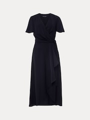 Phase Eight Blue Petite Julissa Wrap Dress - Image 7 of 7